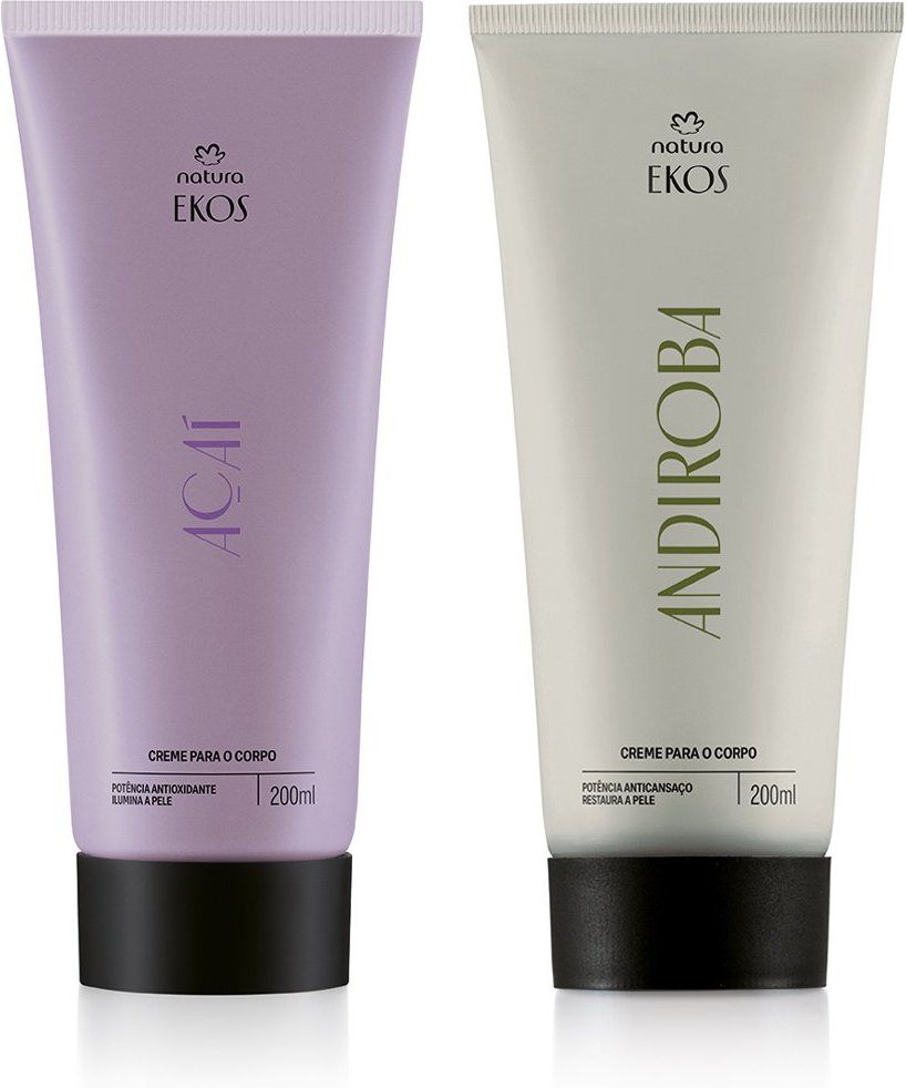 Imagem principal KIt Creme Desodorante Hidratante para o Corpo Ekos Açaí e Ekos Andiroba (2 unidades) Natura BR Natura BR