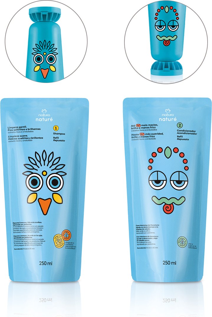 Imagem principal Kit Naturé Refis Cabelos Lisos e Ondulados (2 produtos) Natura BR Natura BR