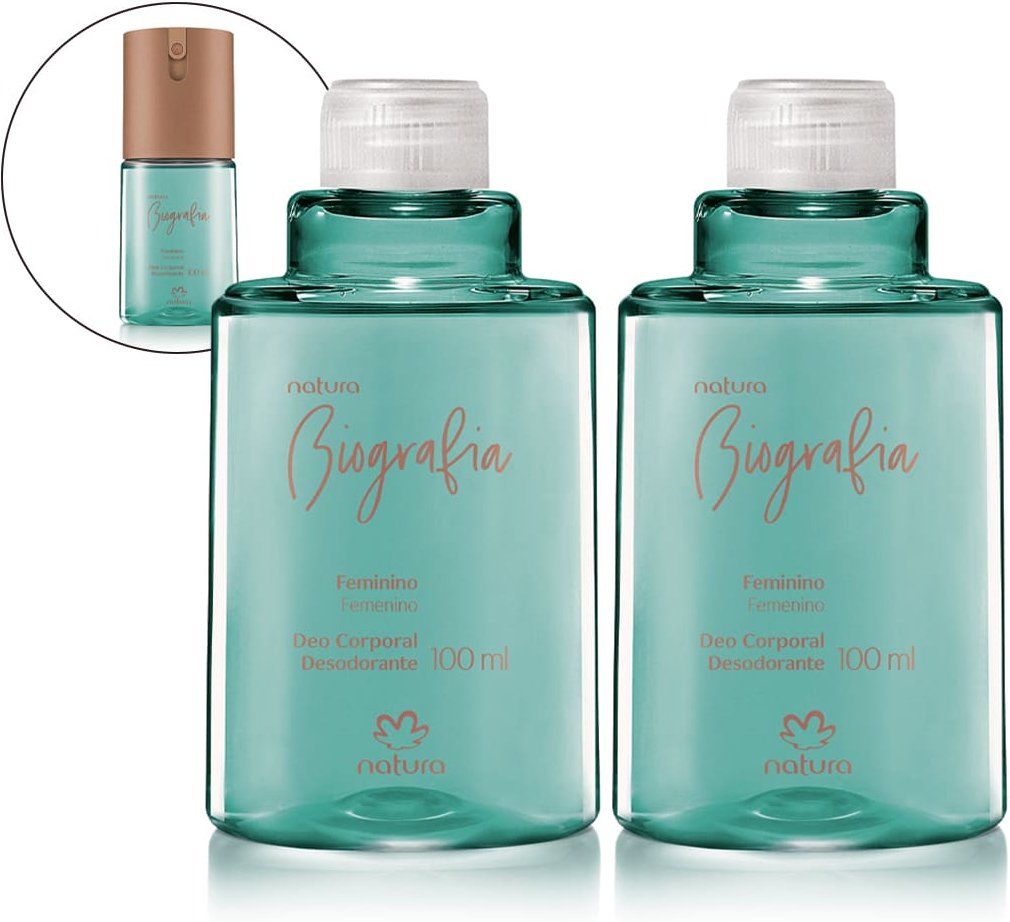 Imagem principal Kit Refil Desodorante Corporal Biografia Feminino (2 unidades) Natura BR Natura BR