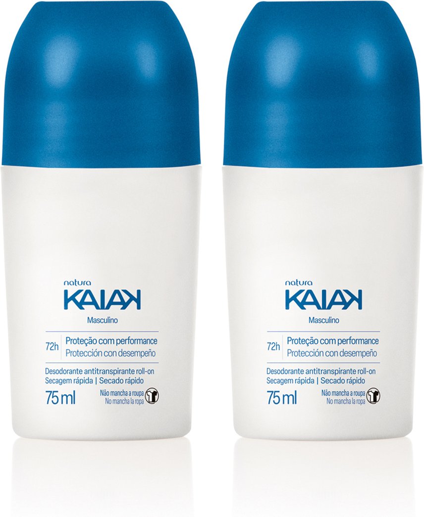 Imagem principal Kit Desodorante Antitranspirante Roll-on Kaiak Masculino (2 unidades) Natura BR Natura BR