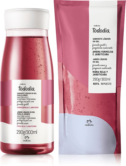 Imagem principal Kit Tododia Sabonete Líquido Amora e Jabuticaba com Refil (2 produtos) Natura BR Natura BR