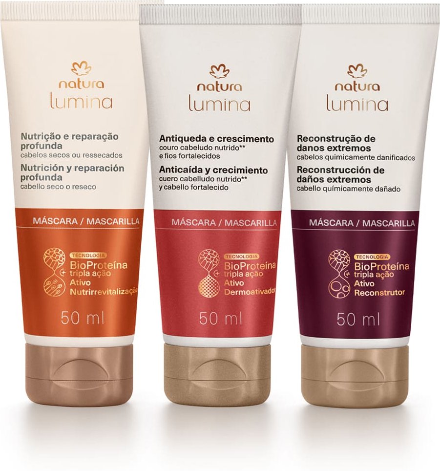 Imagem principal Kit Máscaras Portáteis Lumina (3 produtos) Natura BR Natura BR