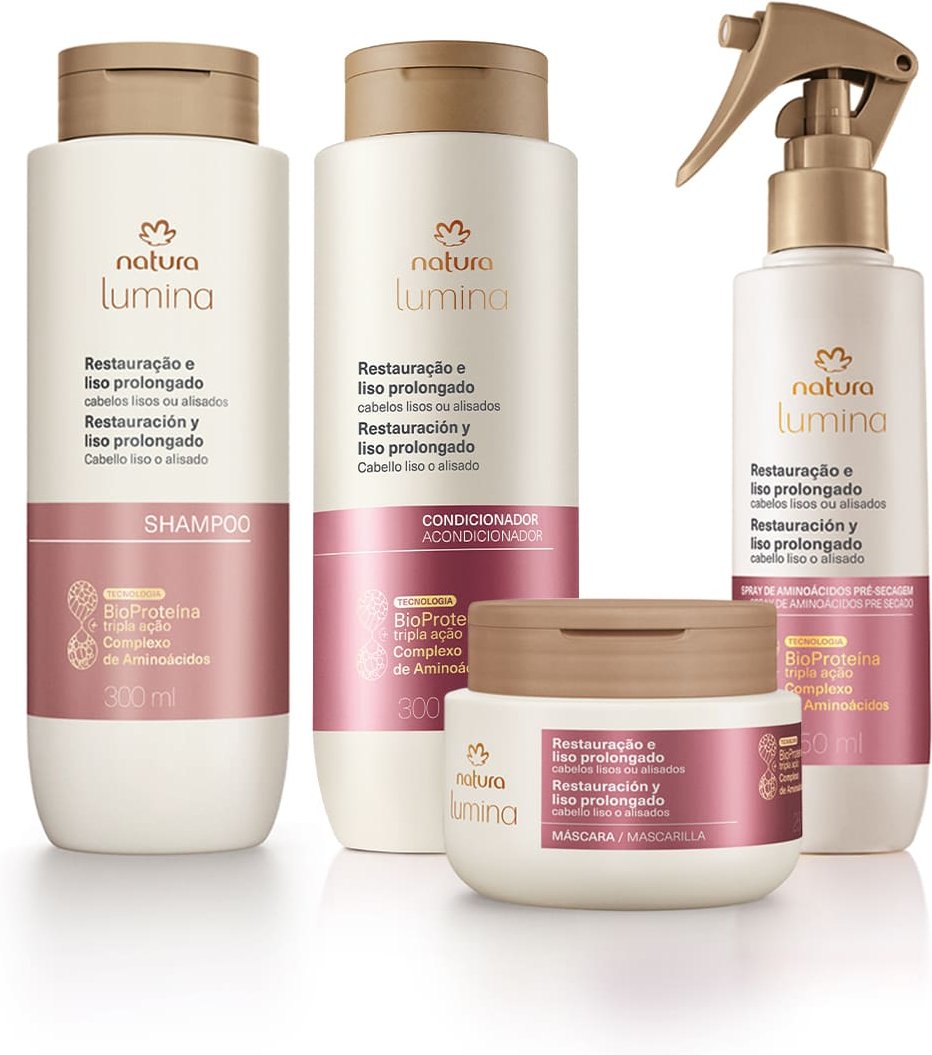 Imagem principal Kit Lumina para Restauração e Liso Prolongado (4 produtos) Natura BR Natura BR