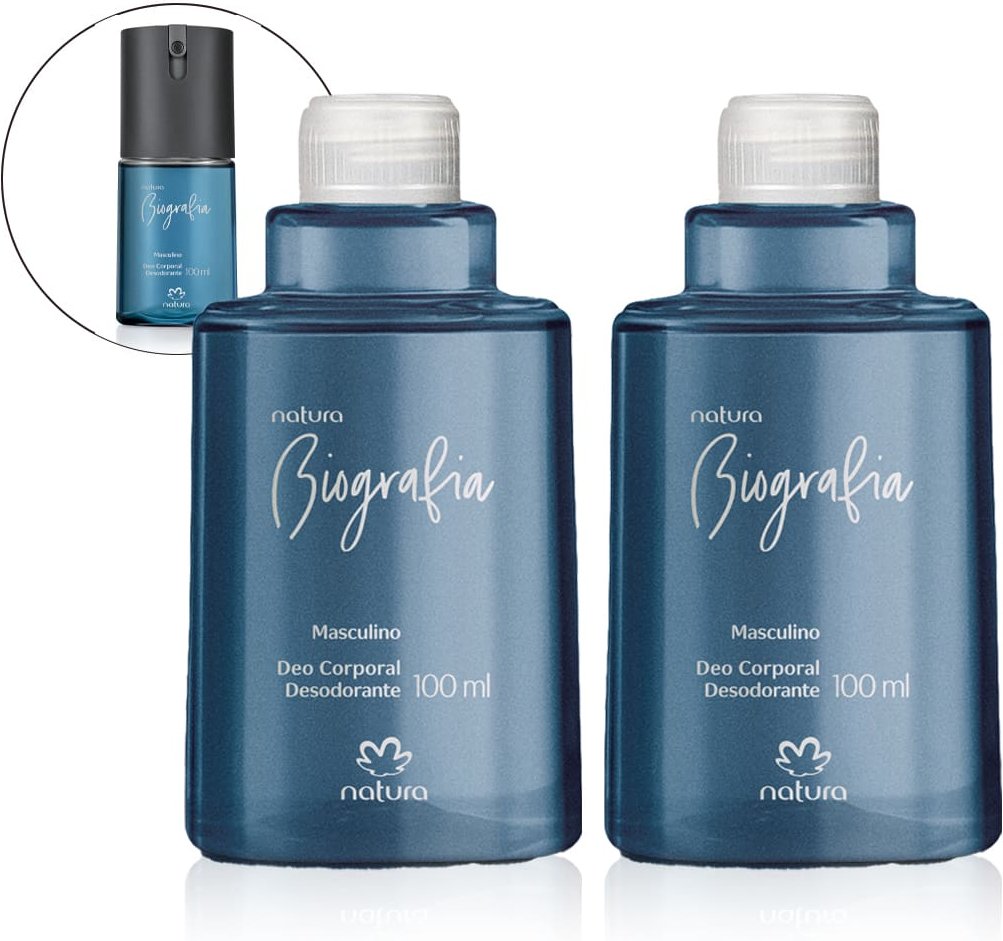 Imagem principal Kit Refil Desodorante Corporal Biografia Masculino (2 unidades) Natura BR Natura BR