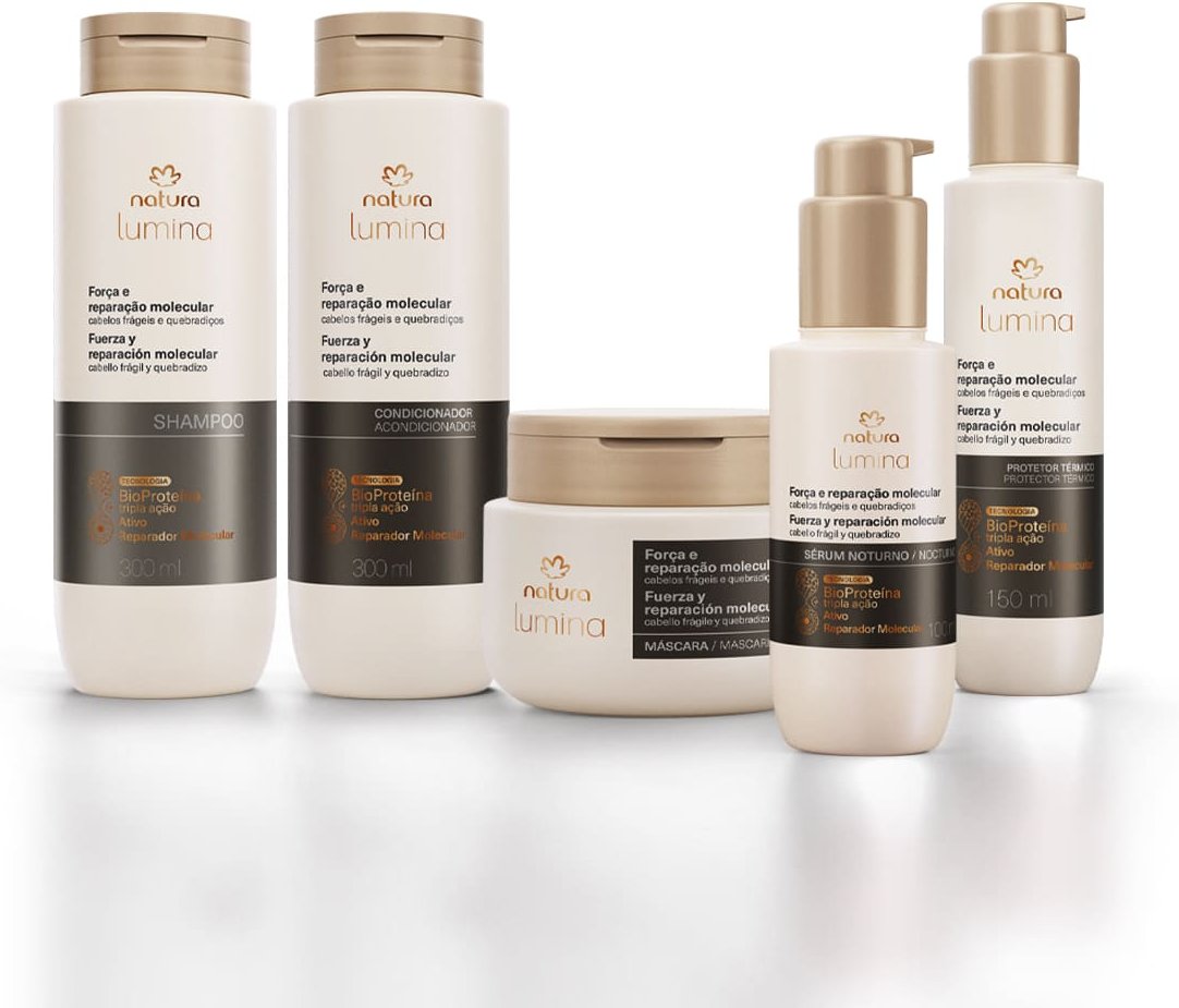 Imagem principal Kit Completo Lumina Força e Reparação Molecular (5 produtos) Natura BR Natura BR
