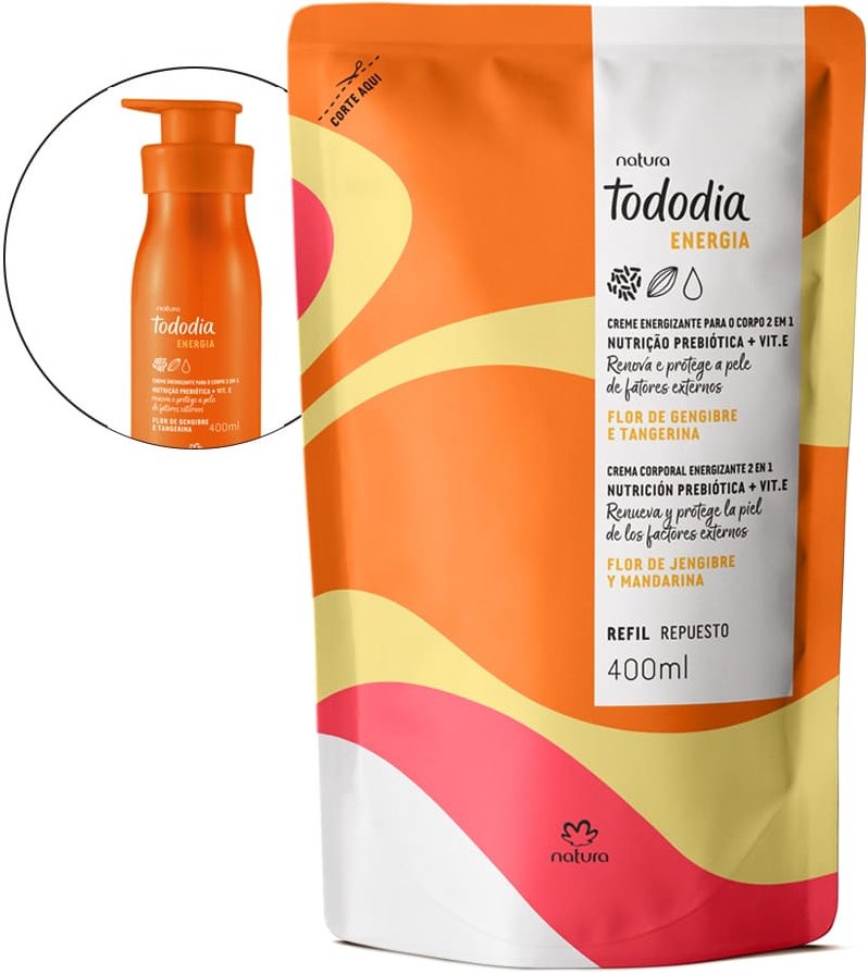 Imagem principal Refil Creme Energizante Corporal 2 em 1 Tododia Energia Natura BR Natura BR