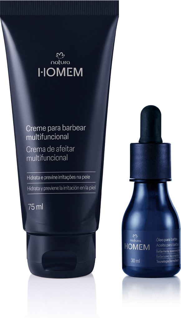 Imagem principal Kit Creme para Barbear e Óleo para Barba Natura Homem (2 produtos) Natura BR Natura BR