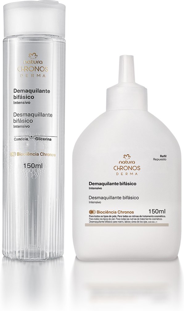 Imagem principal Kit Demaquilante Bifásico com Refil Chronos Derma Natura BR Natura BR