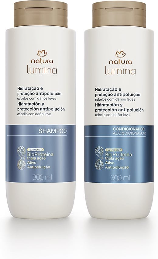 Imagem principal Kit Lumina Shampoo e Condicionador Hidratação e Proteção Antipoluição (2 produtos) Natura BR Natura BR