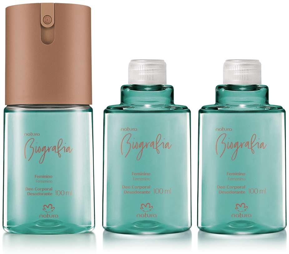 Imagem principal Kit Desodorante Corporal Biografia Feminino (3 produtos) Natura BR Natura BR