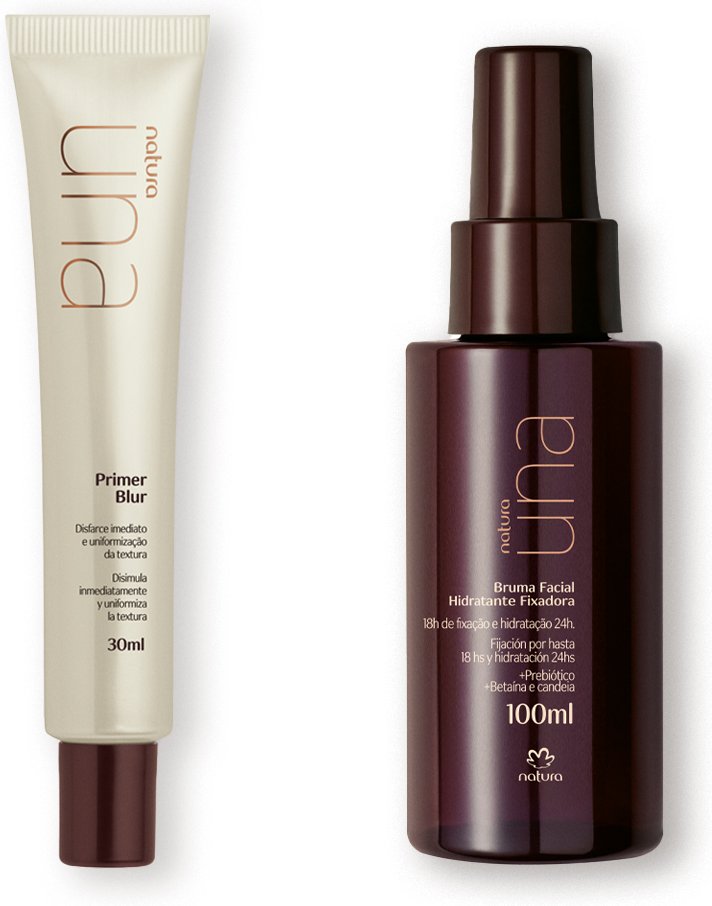 Imagem principal Kit Una Rotina de Maquiagem com Primer Blur e Bruma Hidratante Fixadora (2 produtos) Natura BR Natura BR