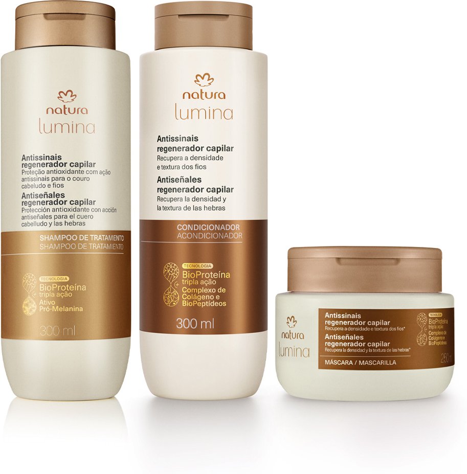 Imagem principal Kit Lumina Antissinais Regenerador Capilar (3 produtos) Natura BR Natura BR