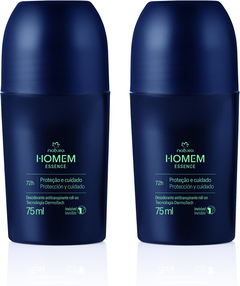 Imagem principal Kit Desodorante Antitranspirante Roll-On Natura Homem Essence (2 unidades) Natura BR Natura BR