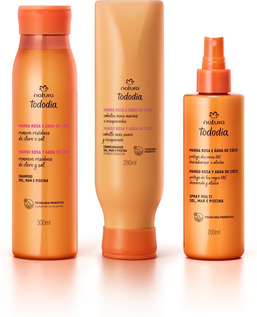 Imagem principal Kit Sol, Mar e Piscina Tododia Manga Rosa e Água de Coco (3 produtos) Natura BR Natura BR