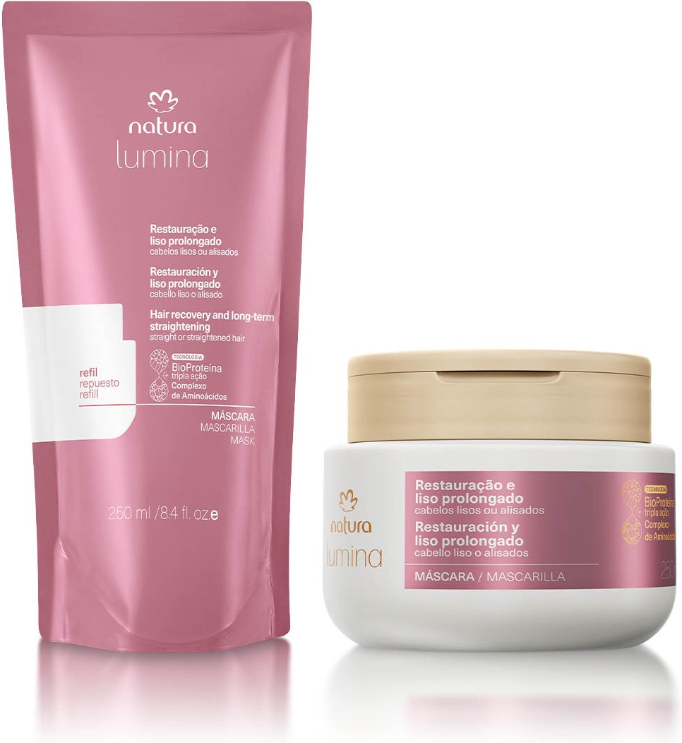 Imagem principal Kit Máscara com Refil Lumina Restauração e Liso Prolongado Natura BR Natura BR