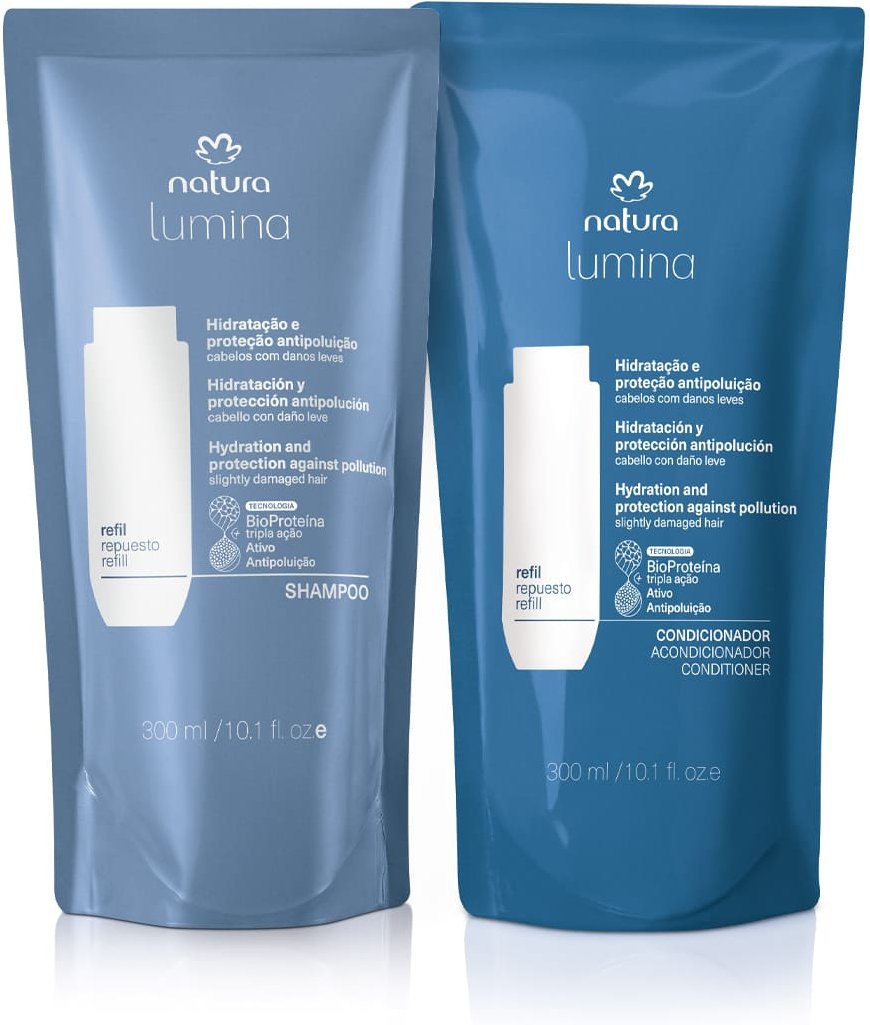 Imagem principal Kit Refis Shampoo e Condicionador Lumina Hidratação e Proteção Antipoluição (2 produtos) Natura BR Natura BR