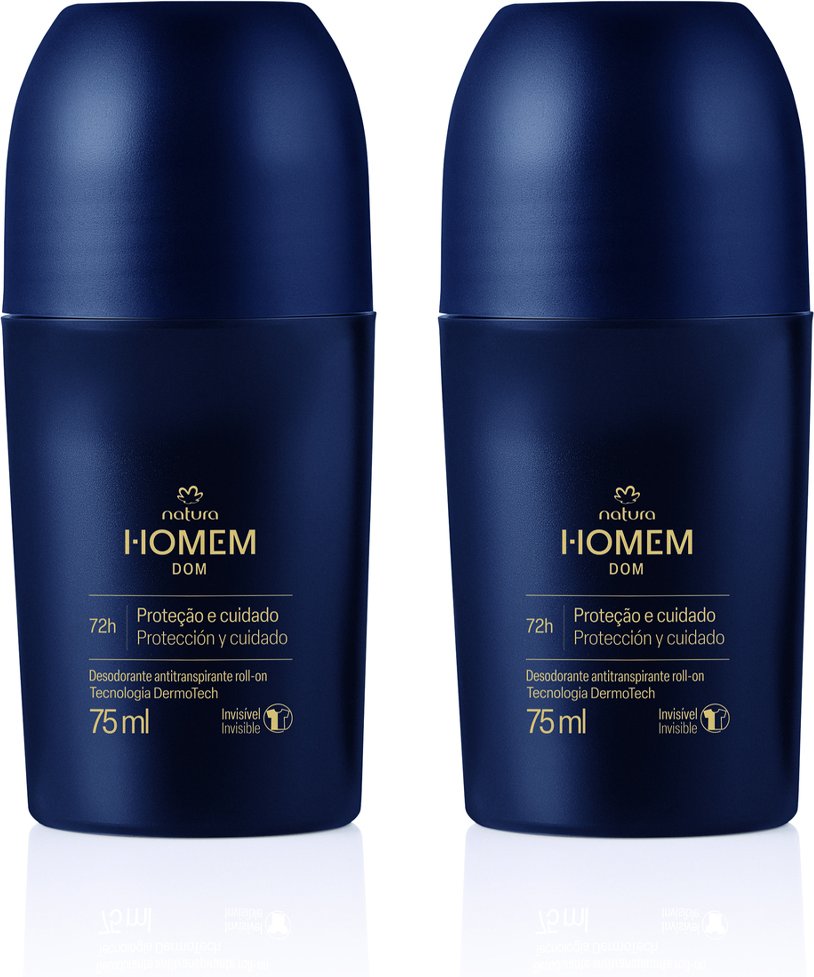 Imagem principal Kit Desodorante Antitranspirante Roll-On Natura Homem Dom (2 unidades) Natura BR Natura BR
