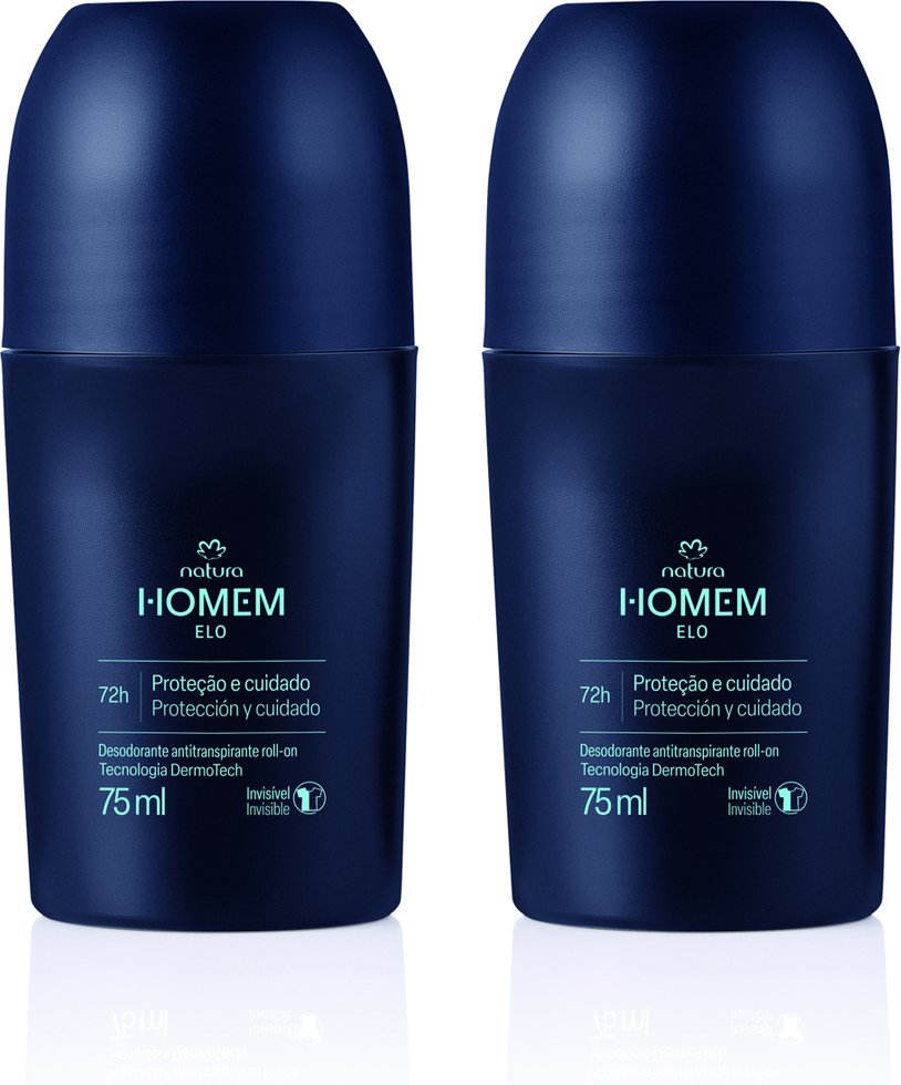 Imagem principal Kit Desodorante Antitranspirante Roll-On Natura Homem Elo (2 unidades) Natura BR Natura BR