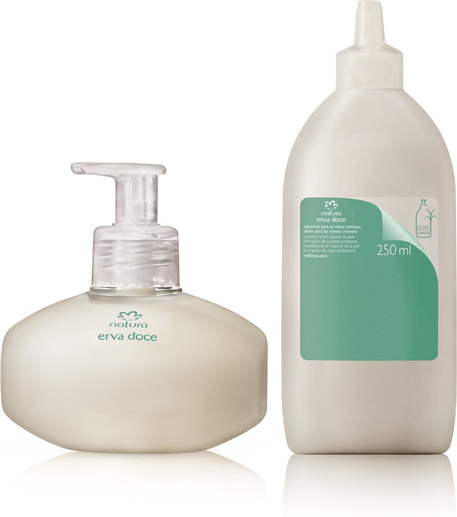 Imagem principal Kit Sabonete Cremoso para as Mãos Erva Doce com Refil (2 produtos) Natura BR Natura BR