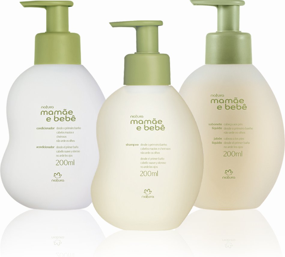 Imagem principal Kit Mamãe e Bebê Shampoo, Condicionador e Sabonete Líquido (3 produtos) Natura BR Natura BR