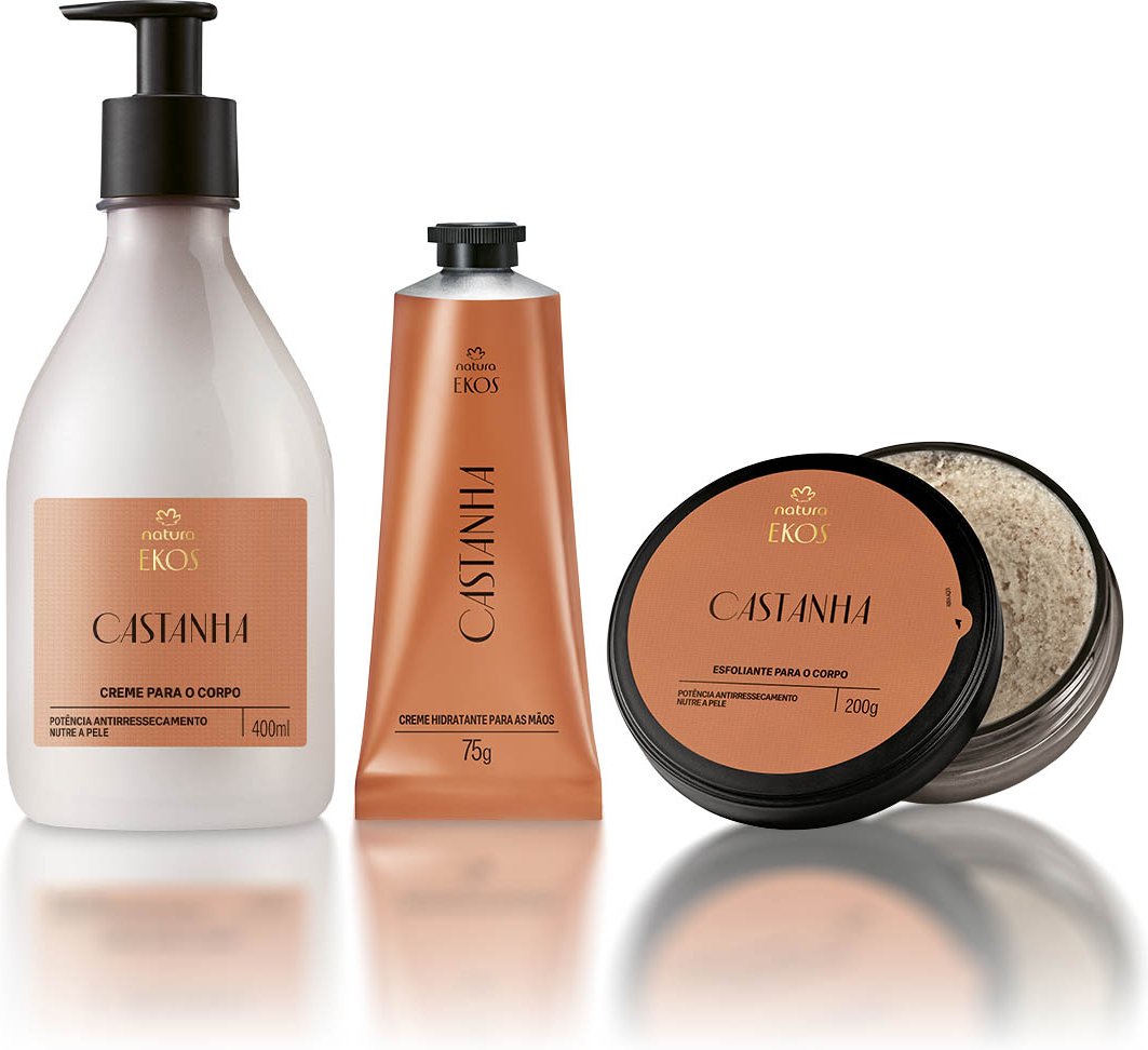Imagem principal Kit Ekos Castanha Creme para o Corpo e Mãos e Esfoliante Natura BR Natura BR