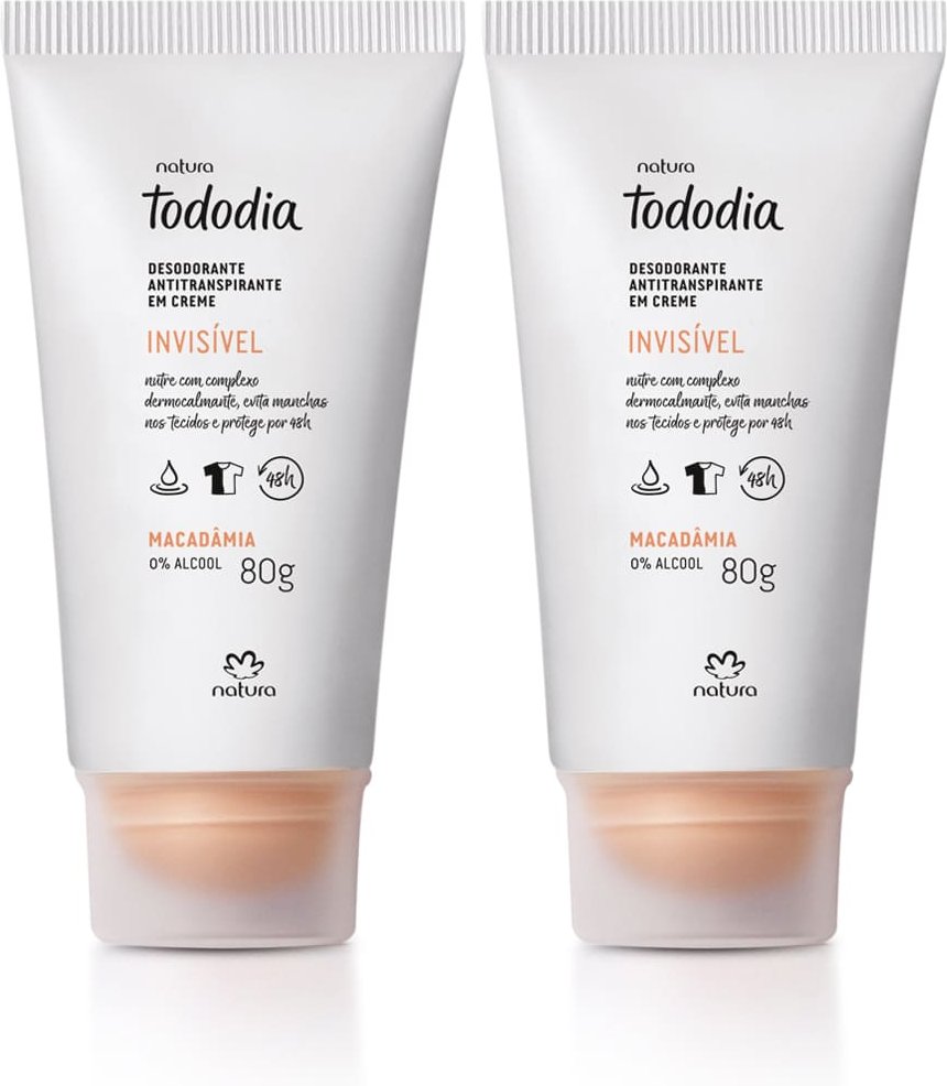 Imagem principal Kit Desodorante Antitranspirante em Creme Tododia Macadâmia (2 unidades) Natura BR Natura BR
