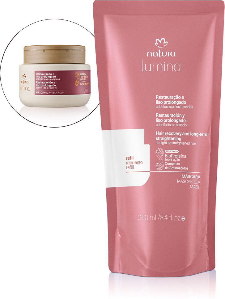 Imagem principal Refil Máscara Lumina Restauradora para Restauração e Liso Prolongado Natura BR Natura BR