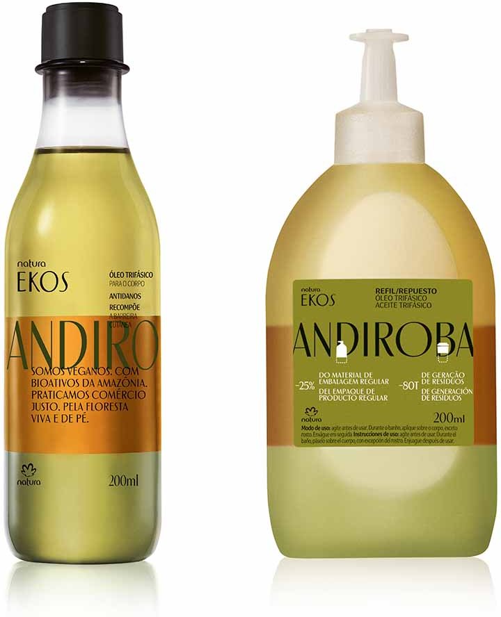 Imagem principal Kit Ekos Óleo Corporal Trifásico Andiroba com Refil (2 produtos) Natura BR Natura BR