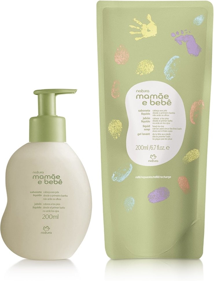 Imagem principal Kit Sabonete Líquido da Cabeça aos Pés Mamãe e Bebê com Refil Natura BR Natura BR