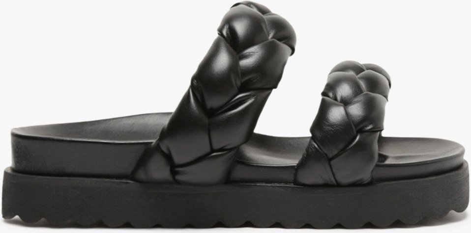 Imagem principal Sandália Papete Flatform Trança Preta Schutz Preto Schutz Preto