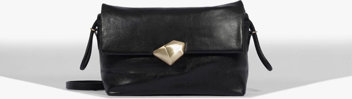 Imagem principal Bolsa Tiracolo Bubble Couro Preta | Schutz Preto Preto