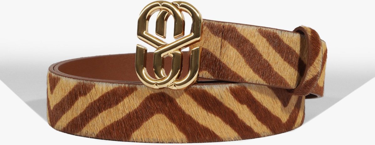 Cinto Emblem Textura Zebra | Schutz