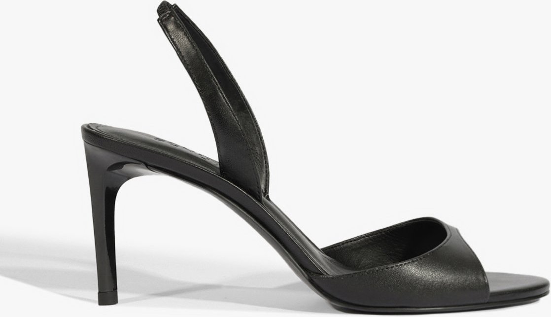 Imagem principal Sandália Scarlett Sling Mid Couro Preta | Schutz Schutz BR Preto Schutz BR Preto