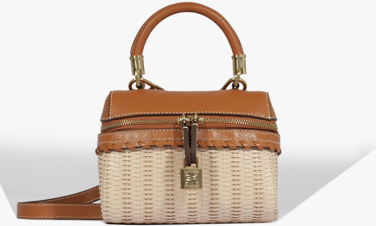 Imagem principal Bolsa Satchel Lorena Picnic Couro Marom