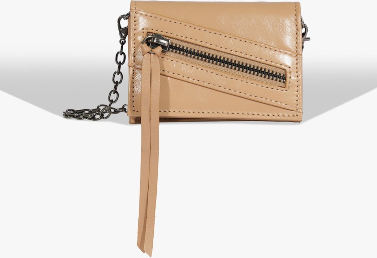 Imagem principal Bolsa Carteira Pequena Suri Couro Bege Schutz Unissex Schutz Unissex