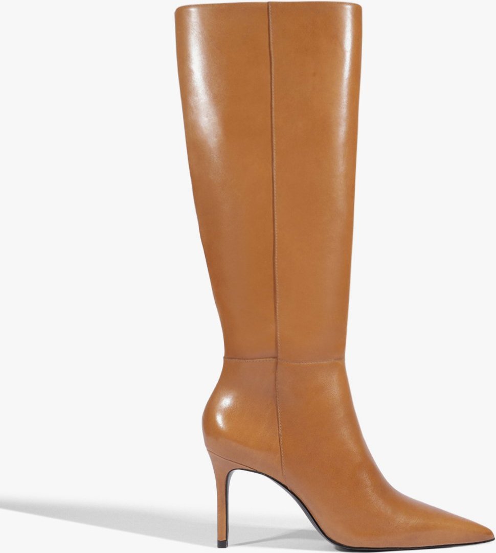Imagem principal Bota Mikki Up Salto Alto Couro Claro Schutz Marrom Schutz Marrom