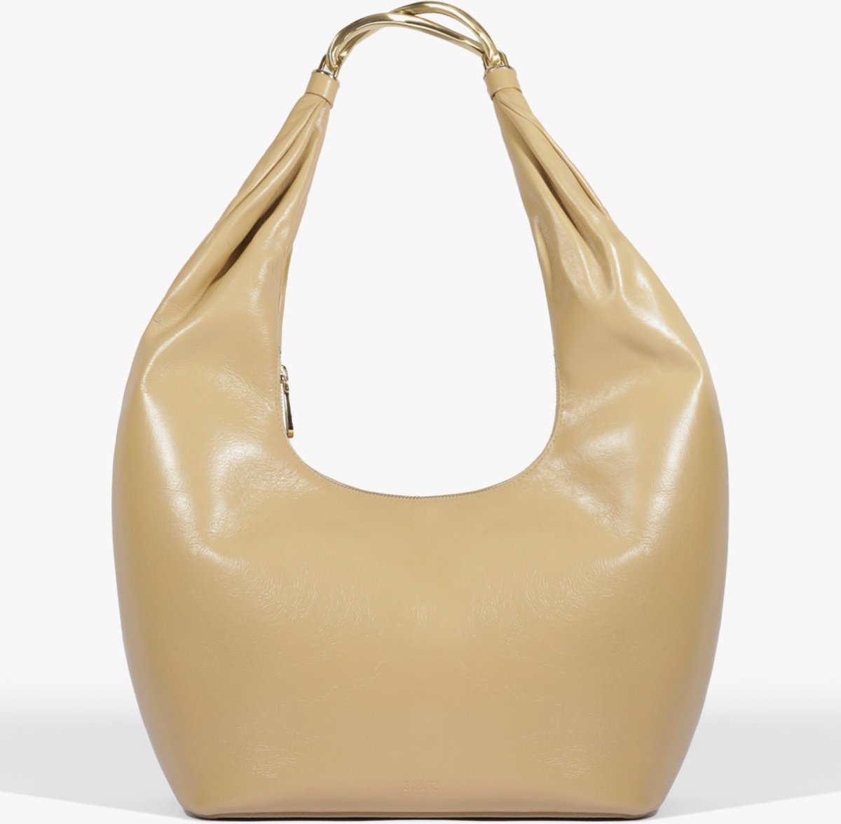 Imagem principal Bolsa Maxi Hobo Couro Metal Bege | Schutz Schutz BR Unissex Schutz BR Unissex