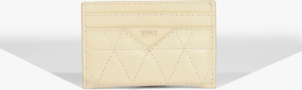 Imagem principal Porta Cartões Couro Matelassê Off White | Schutz Schutz BR Branco Schutz BR Branco