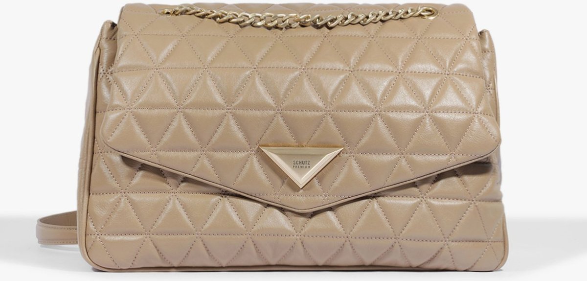 Imagem principal Bolsa Tiracolo Grande 944 Couro Bege | Schutz Schutz BR Nude Schutz BR Nude