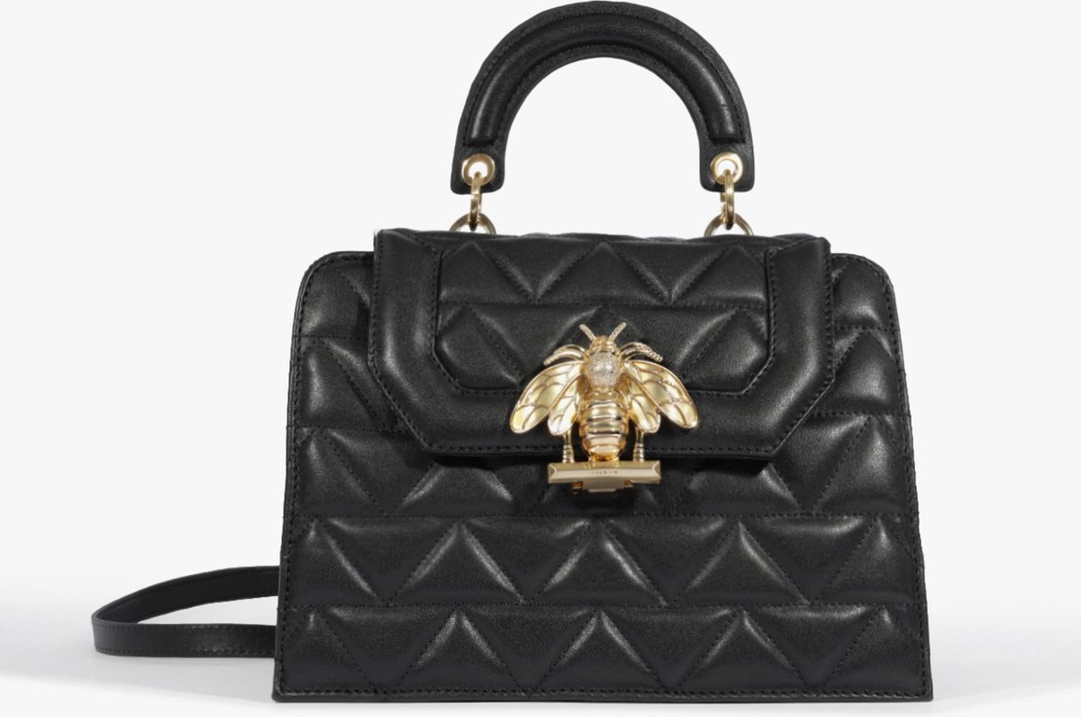 Bolsa Satchel Believe Couro Preta | Schutz