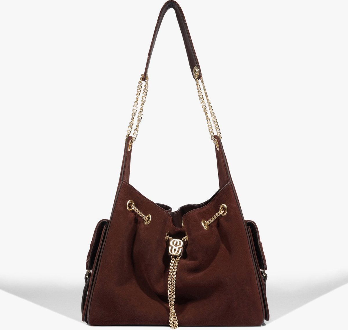 Imagem principal Bolsa Tiracolo Média Lilibet Camurça Escuro | Schutz Schutz BR Marrom Schutz BR Marrom