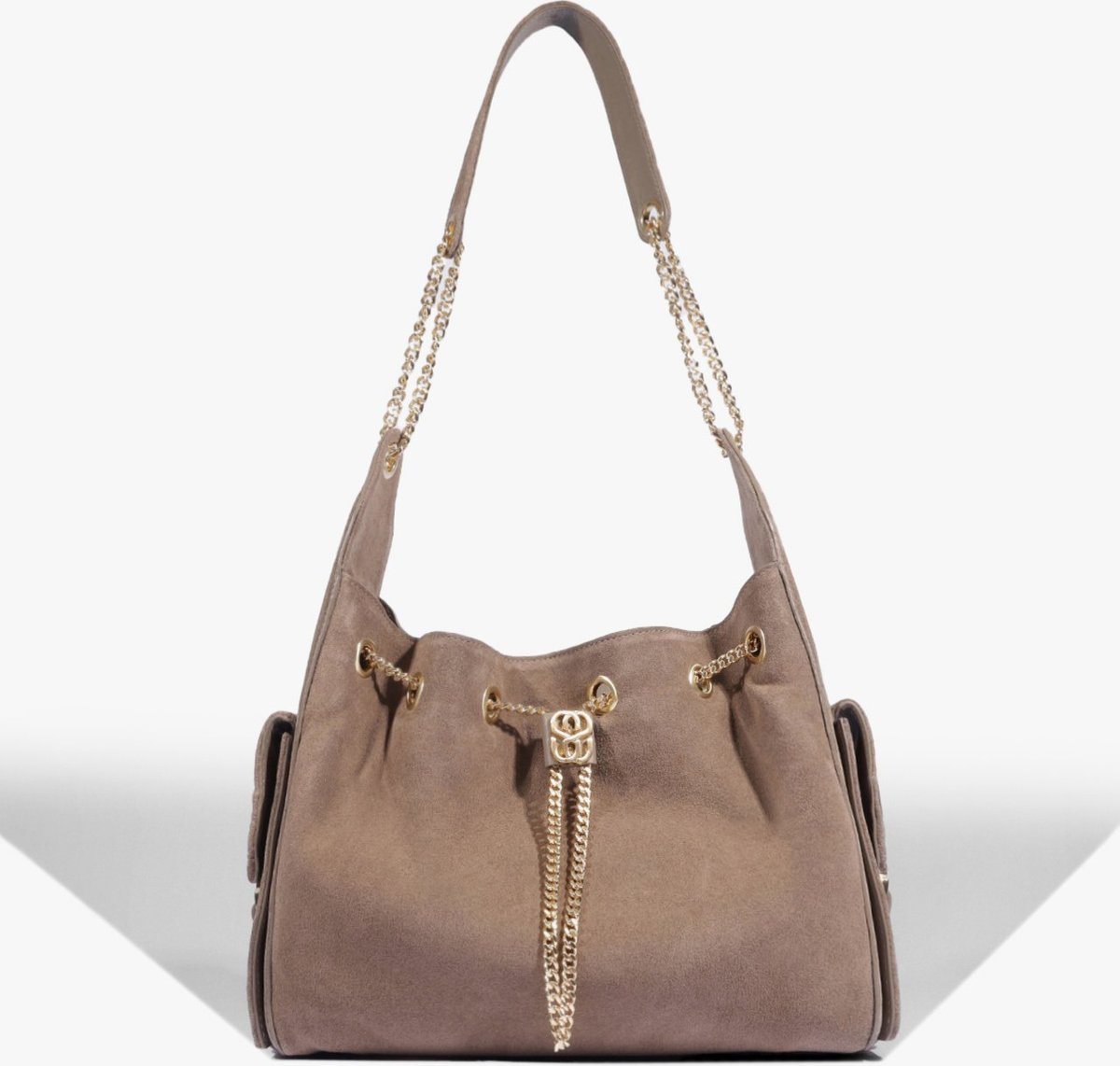 Imagem principal Bolsa Tiracolo Média Lilibet Camurça Marrom | Schutz Schutz BR Schutz BR