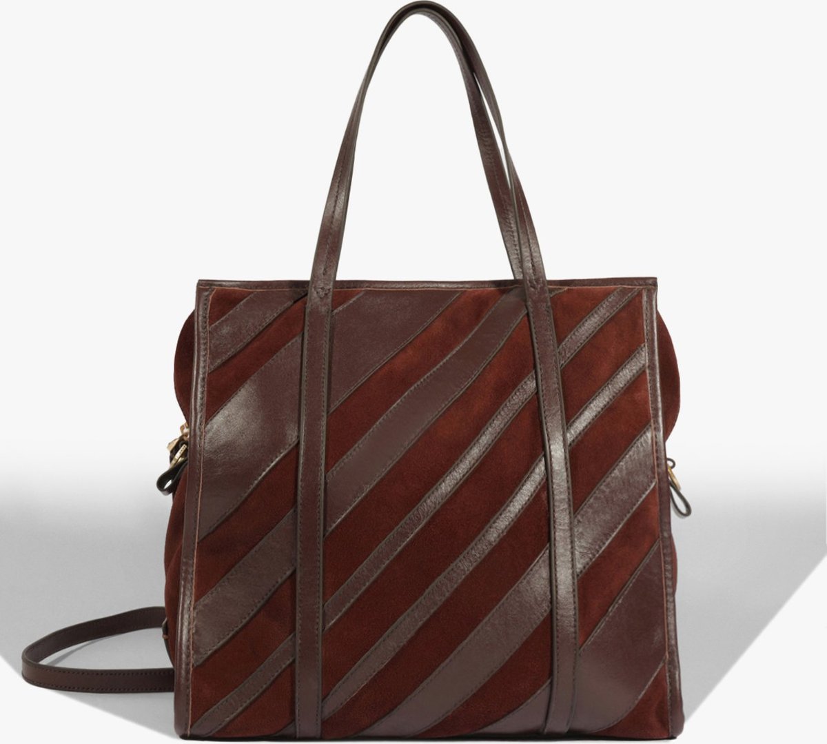 Imagem principal Bolsa Tote Rachel Grande Camurça Schutz Schutz BR Marrom Schutz BR Marrom