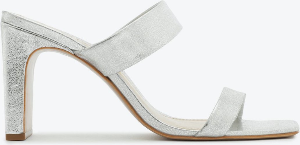 Imagem principal Sandália Mule High Salto Barra Couro Schutz Prata Schutz Prata