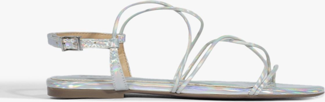 Imagem principal Sandália Rasteira Holográfica Schutz Prata Schutz Prata