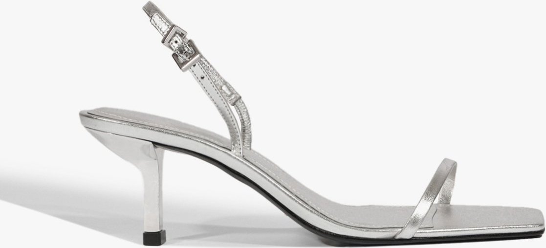 Imagem principal Sandália Salto Médio Judith Couro Schutz Schutz BR Prata Schutz BR Prata