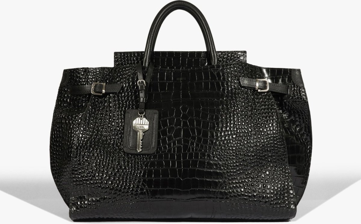 Imagem principal Bolsa Tote Maxi Heaven Couro Croco Preta | Schutz Schutz BR Preto Schutz BR Preto
