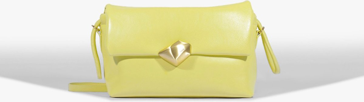 Imagem principal Bolsa Tiracolo Bubble Couro Amarela | Schutz Schutz BR Amarelo Schutz BR Amarelo