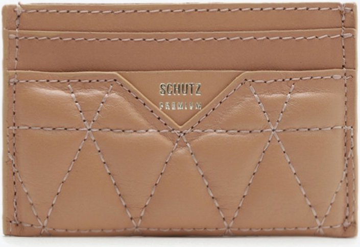 Imagem principal Porta Cartões 944 Matelassê Couro Bege Schutz Unissex Schutz Unissex