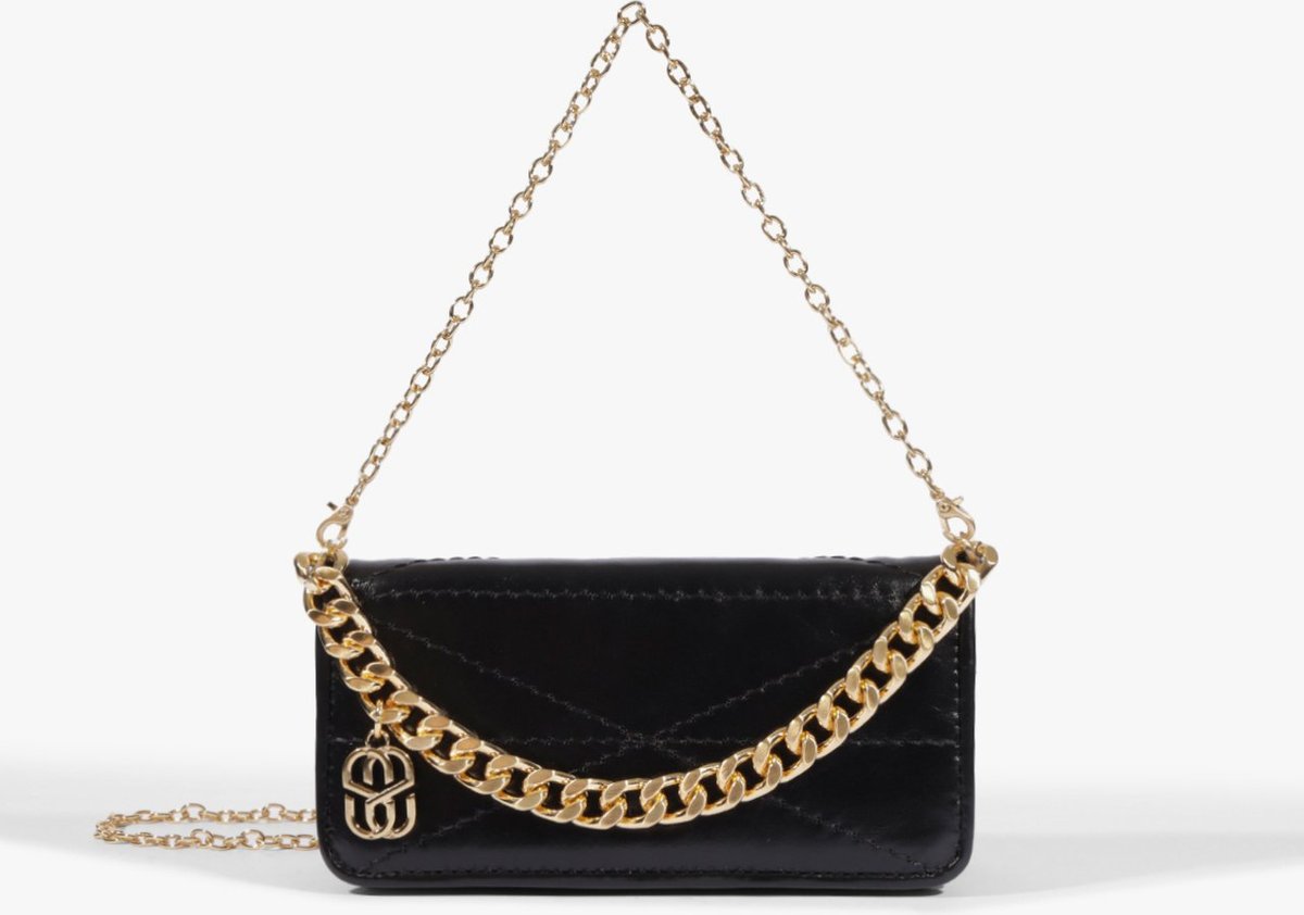 Imagem principal Bolsa Tiracolo Mika Pequena Couro Preta | Schutz Schutz BR Preto Schutz BR Preto